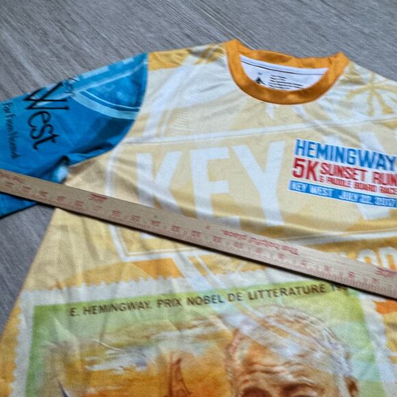 Key West Half Marathon Hemingway 5K Run Key West Florida Shirt Mens S Short Slv - Picture 4 of 5